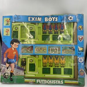 CRUZ AZUL MEXICO exin boys airgam boys Soccer Set With Box Rare Incomplete As Is