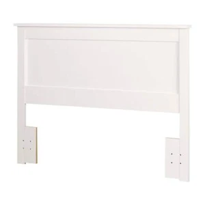 South Shore Headboard Full/Queen-Size Non-Upholstered Particle Board Pure White - Picture 1 of 8