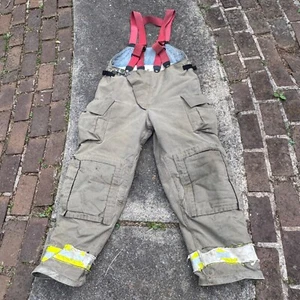 Globe Firefighters Pants Men 46x34 Turnouts Bunker Gear PPE GX 7 Suspenders Bib - Picture 1 of 22