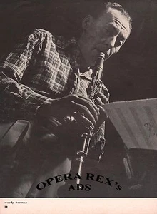 WOODY HERMAN Original Vintage Print AD 1950 HALFTONE - Bild 1 von 1