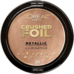 L'Oreal Paris Crushed Foils Metallic Highlighter, 20 Gilded Gold - Picture 1 of 3