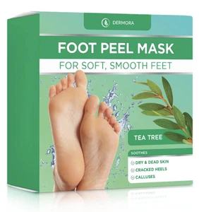 Foot Peel Mask - 2 Pack Exfoliating Masks for Dry, Cracked Feet & Callus Removal - Picture 1 of 9