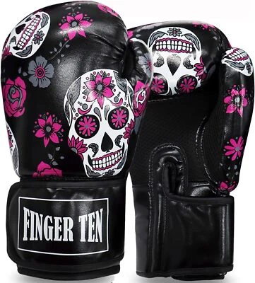 Guantes de Boxeo Mujer Punching Sparring Kickboxing MMA Entrenamiento Bolsa Pesada Guante Foto 1 de 4
