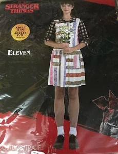Stranger Things Eleven Cosplay Costume Dress 80s Retro Adult S/M Halloween Party - Picture 1 of 7