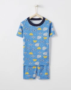 Hanna Andersson NWT STAR WARS Glow in the dark short john Pajama PJ Org Cotton - Picture 1 of 1