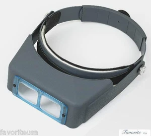 Donegan OptiVISOR Binocular Headband Magnifier DA-7, 2-3/4X, 6" WITH GLASS LENS - Picture 1 of 4