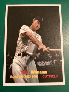 1957 Topps Style Ted Williams Variation Card Boston Red Sox - Picture 1 of 2