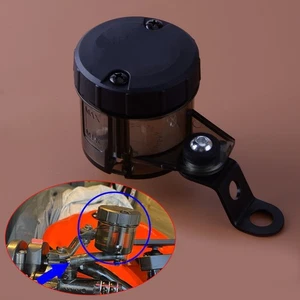 Universal Motorcycle Front Brake Fluid Reservoir Clutch Tank Oil Fluid Cup - Picture 1 of 5