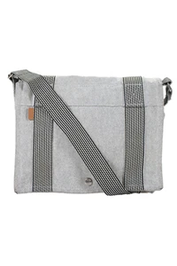 Hermes Womens Single Strap Flap Toile Herline Messenger Handbag Gray Black - Picture 1 of 19