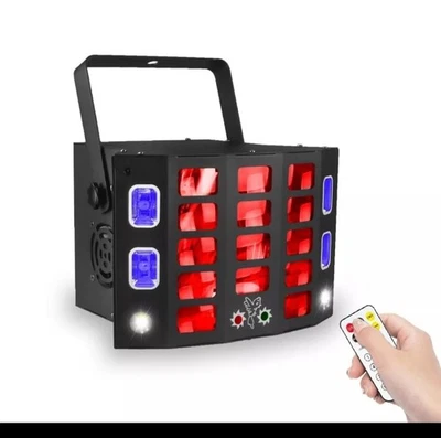 ALIEN 5IN1 DJ Disco LED Dyeing Patterns Strobe Laser Mix Stage Light Party - Image 1 of 4