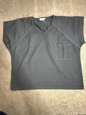 RARO Auténtico Uniforme de Cárcel Bob Barker. Gris oscuro con costuras blancas Foto 1 de 3