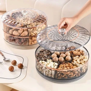 Light Luxury Fruit Plate Transparent Food Storage Box Home Desktop Decor - Picture 1 of 6