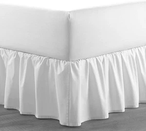 Lightweight Ruffled Bed Skirt, Twin Size 10 Inch Drop - 100% Microfiber, Soft... - Picture 1 of 9