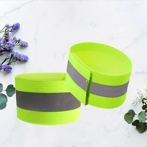  2 Pcs Safety Reflective Band Running Wristbands for Night Walking - Picture 1 of 12