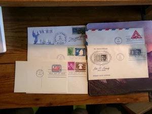US FDC, 6 x 1960’s First Day Covers Air Capitol, JFK, 8 C. Airmail, 4 C. Sailing - Picture 1 of 6