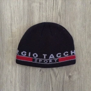 Gorro Sergio Tacchini Gris Acanalado Tejido Deportivo Skully Snowboard - Imagen 1 de 4