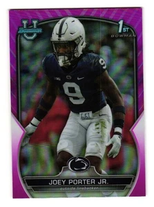 2022 Bowman University Chrome #79 Joey Porter Jr. Penn State - Picture 1 of 2