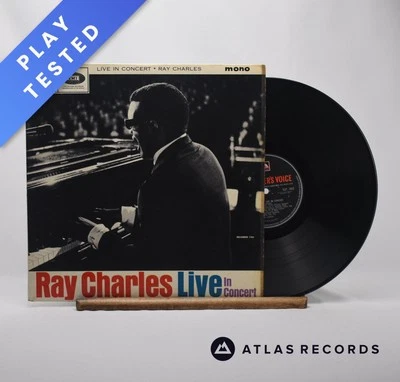 Ray Charles Ray Charles Live In Concert Mono LP Album Vinyl Record - VG+/VG+ - Image 1 of 4