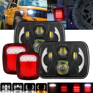 Faro LED 5X7"" 7X6"" + luces de aguja LED para Jeep Wrangler YJ 1986-1995 - Imagen 1 de 12