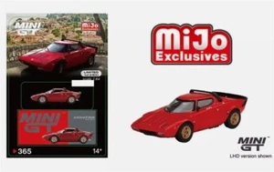 MINI GT LANCIA STRATOS HF STRADALE 1/64 DIECAST MODEL ROSSO ARANCIO RED MGT00365 - Picture 1 of 1