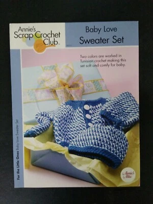 Annie's Scrap Crochet Club ~ Conjunto Suéter Baby Love ~ (Folleto SCC11) Foto 1 de 2