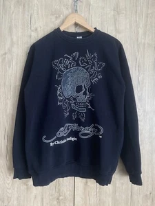 Sudadera Grande De Colección Ed Hardy de Christian Audigier Estilo 100% Algodón - Imagen 1 de 8