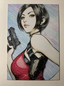 Ada Wong Spy Resident Evil RE Sexy Goddess Anime Doujin Sketches Art Card Girl - Picture 1 of 7