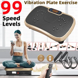 Vibration Plate Exercise Machine Home Workout Body Shaper Massager Music Player - Picture 1 of 9