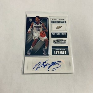 F80676  2018-19 Panini Contenders Draft Picks #114 Vincent Edwards AUTO RC