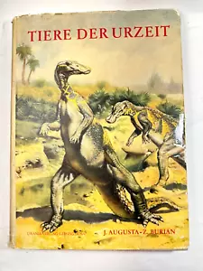 Animales de los tiempos primitivos "Animals of Prehistoric Times", edición 1956, Dust Jacket, difícil de encontrar - Imagen 1 de 24