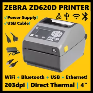 Zebra ZD620d Thermal 4x6 Shipping Label Printer (Replaces GK420d & GX420d)!🔥⭐ - Picture 1 of 2