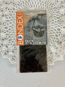 Bondex  Patch, Black Lace, Iron On, Mend, Decorative, 5”x7” New  Pack of- 6.