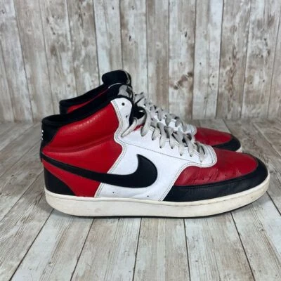 Nike Zapatillas Altas Clásicas Rojo Blanco Negro Zapatos de Corte para Hombres 11.5 Foto 1 de 4