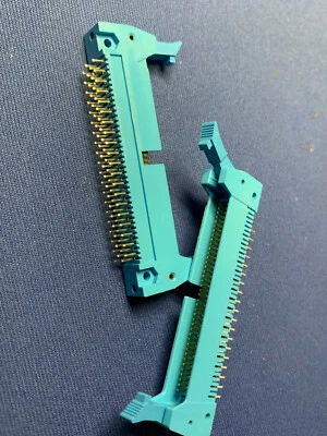 AMP TYPE CONNECTOR BLUE IDE IDC 4X20 40-POS GOLD PINS LAST ONES NEW QTY-1 - Image 1 of 3