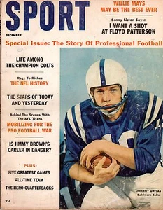 Revista Deportiva Diciembre 1960, Johnny Unitas - Cubierta Colts, ¡Muy Buen Estado! - Imagen 1 de 1