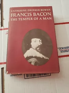 Francis Bacon:The Temper of a Man by Catherine Bowen 1963 HC BOTM Edition DJ - Picture 1 of 12