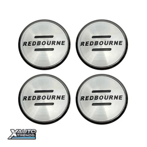 4 x RedBourne Wheel Center Cap Silver Chrome w/ Logo (C-G19) CCREDS - Picture 1 of 1