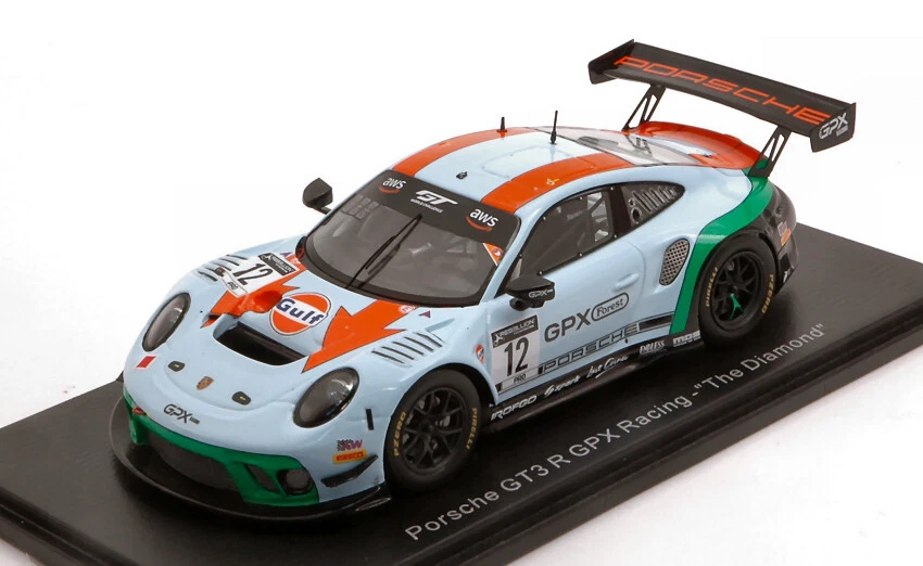 Porsche Gt3 R GPX Racing #12 The Diamond 1:43 Modelo Spark Model - Imagen 1 de 1