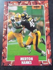 1991 Star Pics Football #48 Merton Hanks *BUY 2 GET 1 FREE*