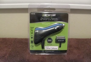 Universal Enercell Car Power Adapter for iPod and iPhone with USB ~New~2730735 - Picture 1 of 3