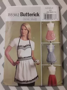 Butterick Pattern B5302 Aprons in 4 Styles Misses' Sizes S M L - Picture 1 of 6