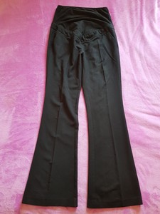maternity black bootcut trousers