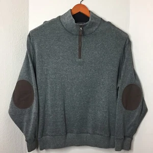 Cremieux Giacca Pullover in Pile Grigio con Zip 1/4 - Uomo 2XL - Foto 1 di 6