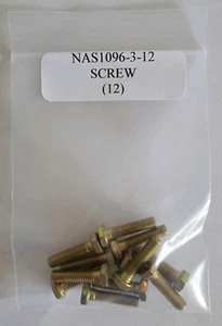 NAS1096-3-12 Tornillo de cabeza hexagonal #10-32 X 3/4" acero chapado - Lote de 12 - Imagen 1 de 3