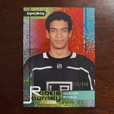 2021/22 UPPER DECK SYNERGY QUINTON BYFIELD RC /499 RED ROOKIE JOURNEY DRAFT