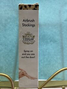2.5oz Cougar Airbrush Stockings replaces pantyhose anti-cellulite skin firming