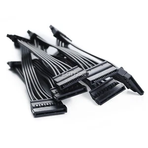 15pin SATA 1 Male To 12 Female Splitter Hard Drive HDD SSD Power Adapter Cable - Picture 1 of 12