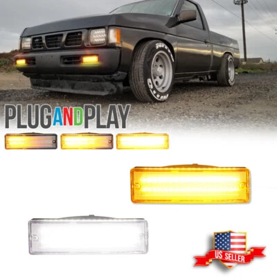 Clear Switchback LED Signal Light for 88-97 Nissan D21 Hardbody 88-95 Pathfinder - Image 1 of 4