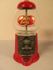9 Zoll Jelly Belly Schreibtischplatte Gumball Maschine Metall mit Glaskugel - Bild 1 von 5