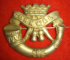 Insigne casquette d'infanterie légère du duc de Cornouailles (D.C.L.I.), WW1 / WW2, Pin-back